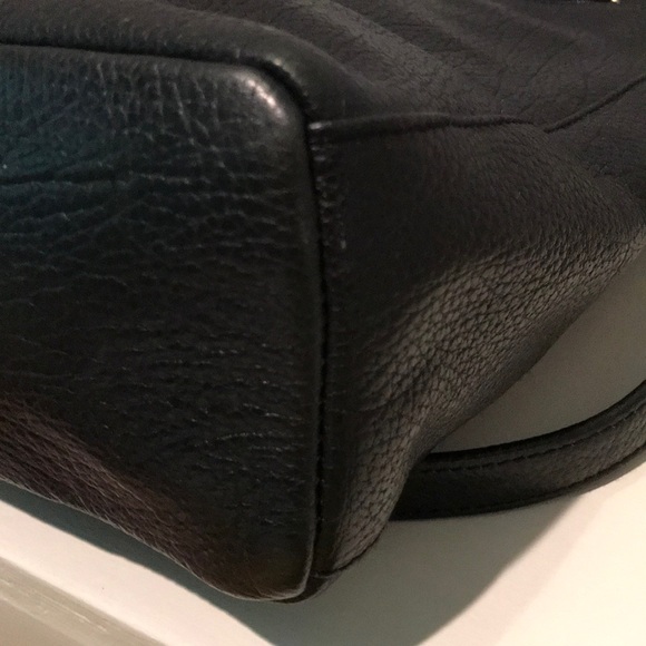 Susan Gail Black Leather Shoulder Bag - Picture 6 of 11